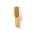 น็อตทองเหลือง ยึด PCB M3 6mm (Brass Nut)
